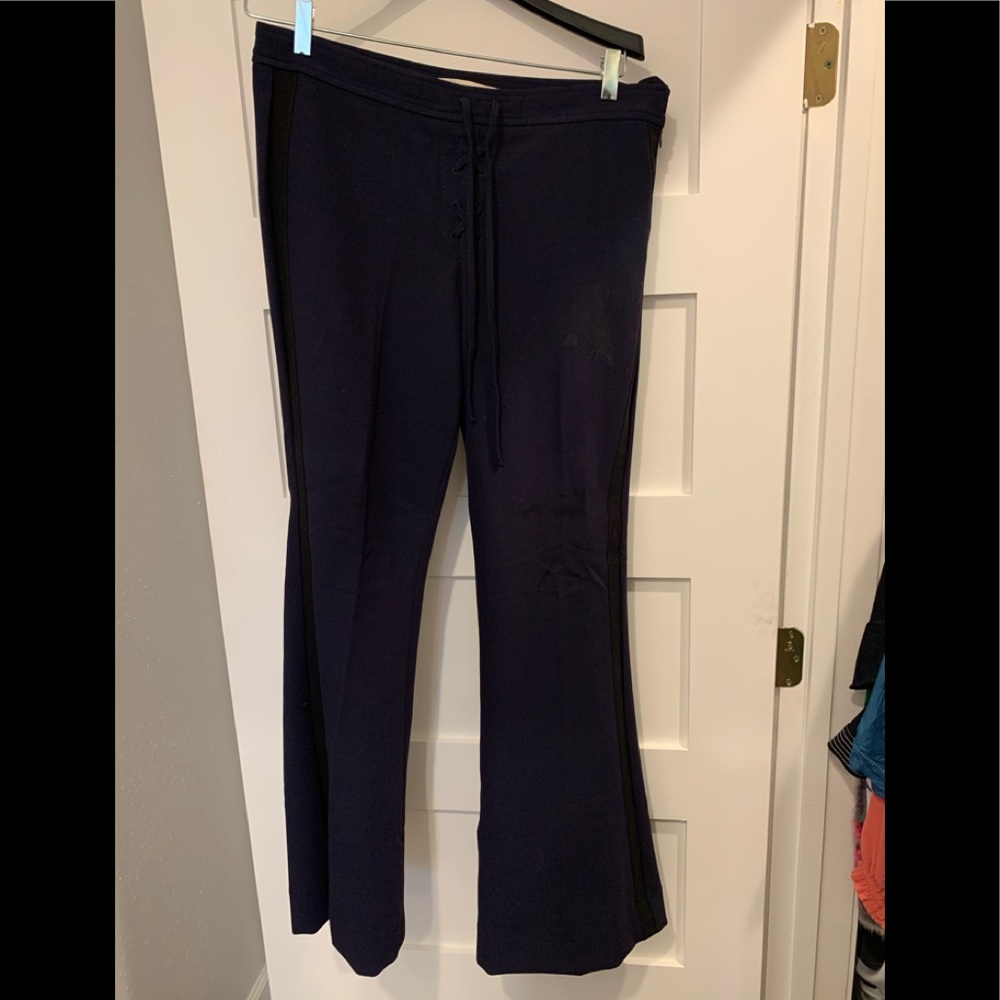Navy Flare Dress Slacks